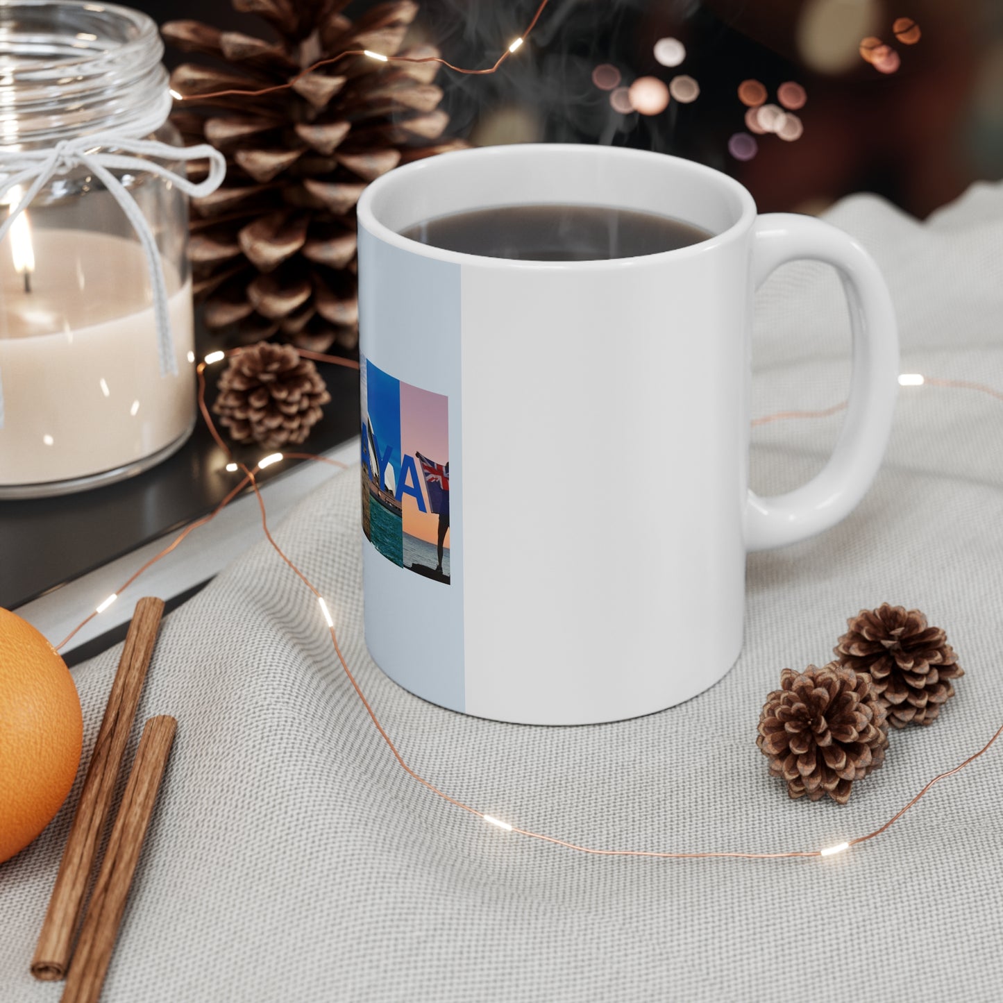Straya Themed 11oz Coffee Mug - Perfect for Aussie Enthusiasts