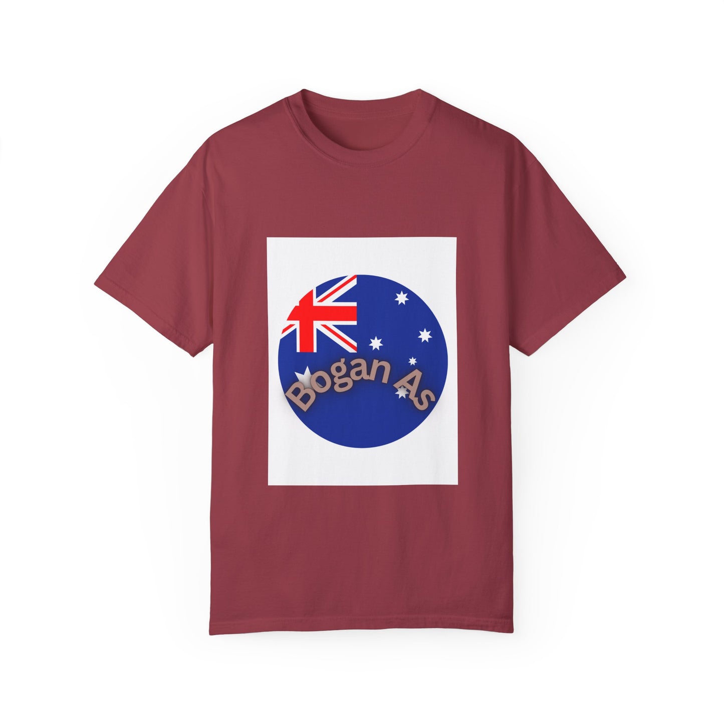 Bogan As Unisex Garment-Dyed T-Shirt - Casual Aussie Style Tee
