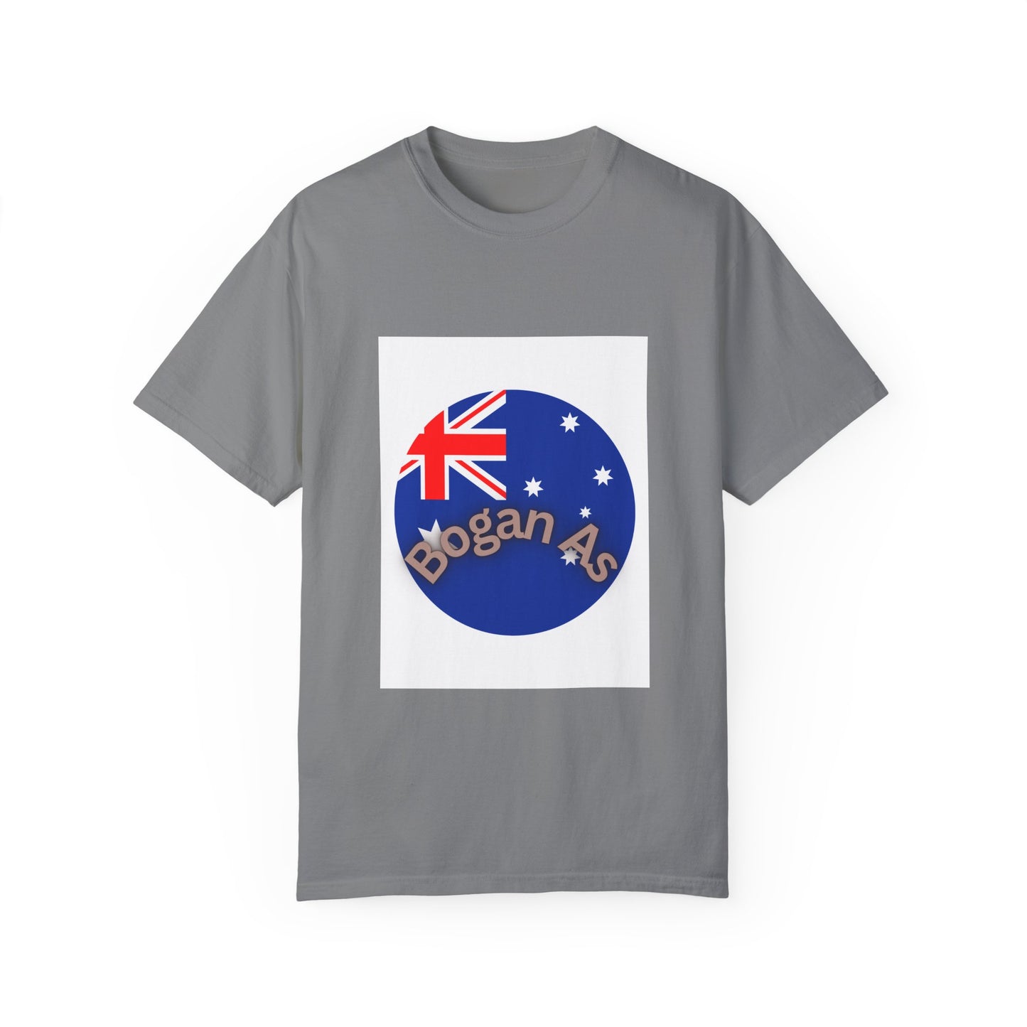 Bogan As Unisex Garment-Dyed T-Shirt - Casual Aussie Style Tee