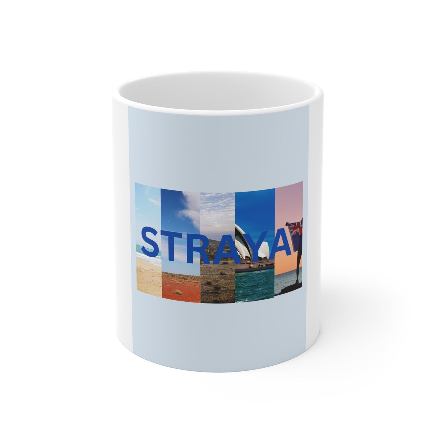 Straya Themed 11oz Coffee Mug - Perfect for Aussie Enthusiasts