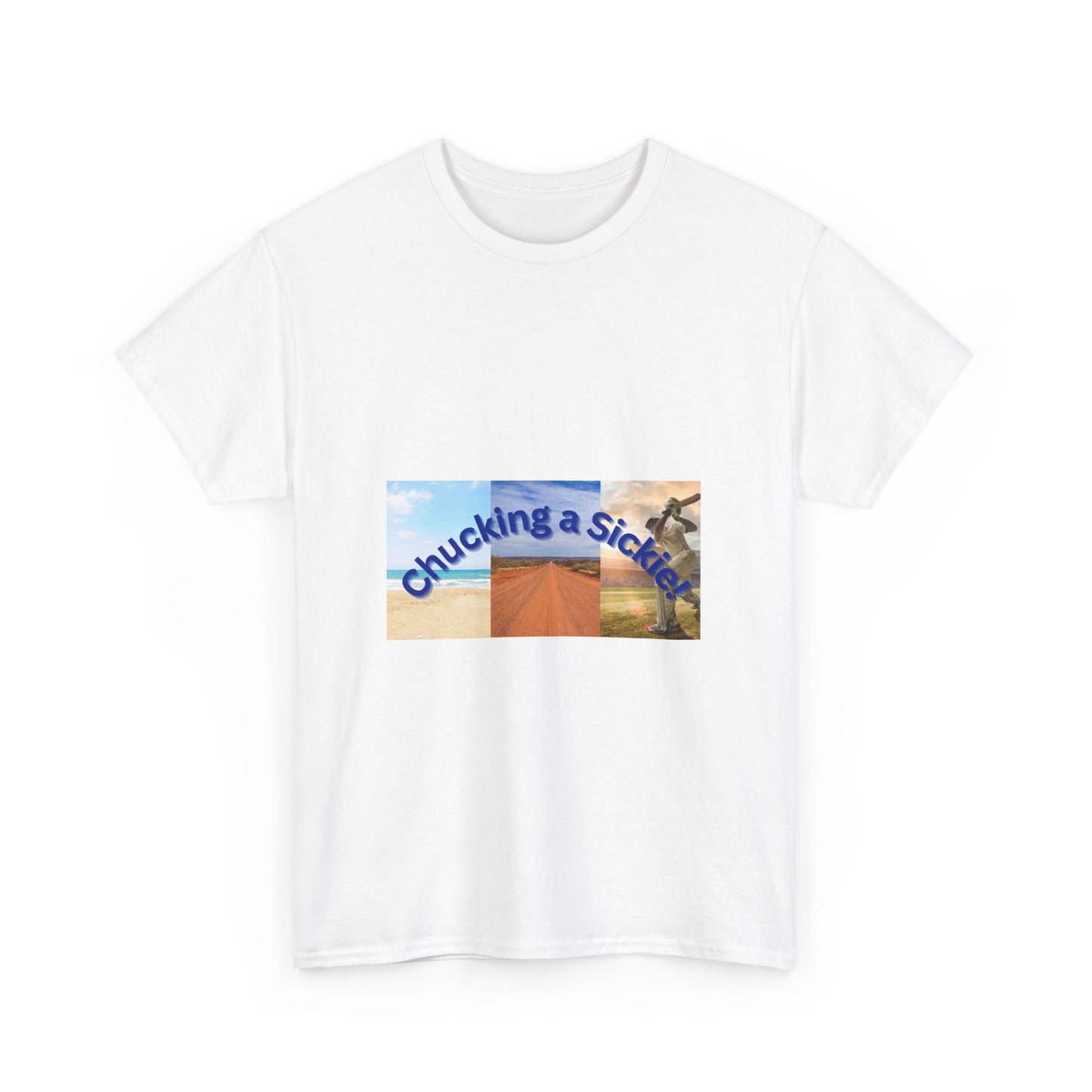 Chucking a Sickie Unisex Heavy Cotton Tee - Fun Statement T-Shirt for Relaxed Days